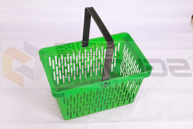 Durable Supermarket Shopping Hand Baskets 50L Capacity 430 X 300 X 230 mm