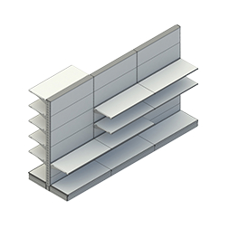 ゴンドラ・シェルフシステム 30x80mm スタイリッシュ 調整可能な小売ラック